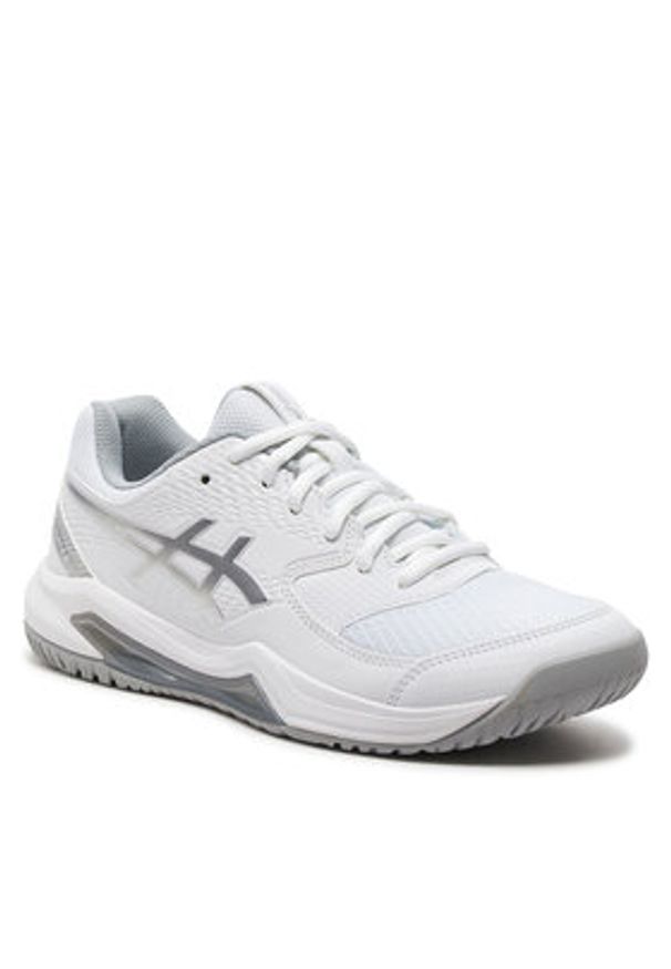 Asics Buty do tenisa Gel-Dedicate 8 1042A237 Biały. Kolor: biały. Materiał: skóra. Sport: tenis