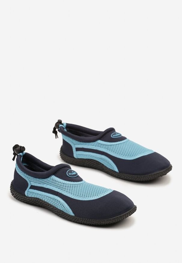 Born2be - Granatowo-Niebieskie Buty Sportowe z Siateczki z Elastyczną Podeszwą Camagia. Zapięcie: rzepy. Kolor: niebieski. Szerokość cholewki: normalna