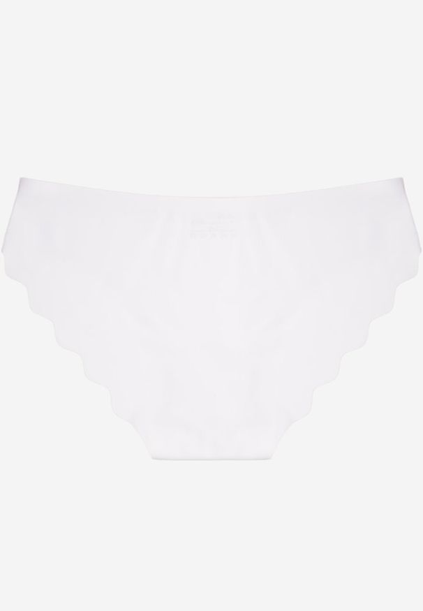 Renee - Białe Majtki Figi o Bezszwowym Wykończeniu Dolitia. Kolor: biały. Materiał: jeans
