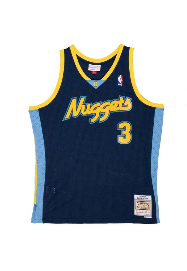 Mitchell & Ness - Koszulka Nba Denver Nuggets Allen Iverson. Kolor: niebieski. Sport: koszykówka
