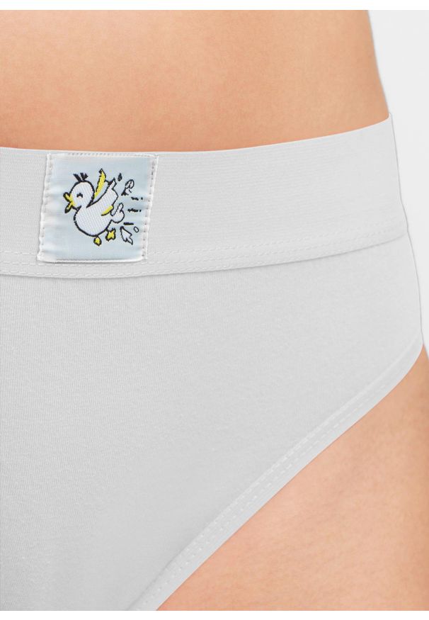 bonprix - Figi (10 par). Kolor: biały. Wzór: aplikacja