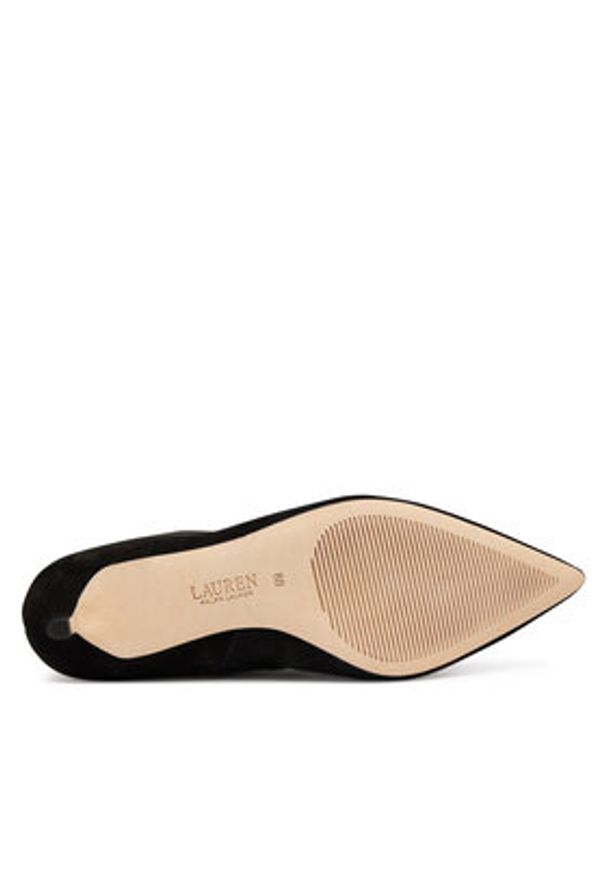 Lauren Ralph Lauren - LAUREN RALPH LAUREN Kozaki 802967811002 Czarny. Kolor: czarny. Materiał: skóra, zamsz