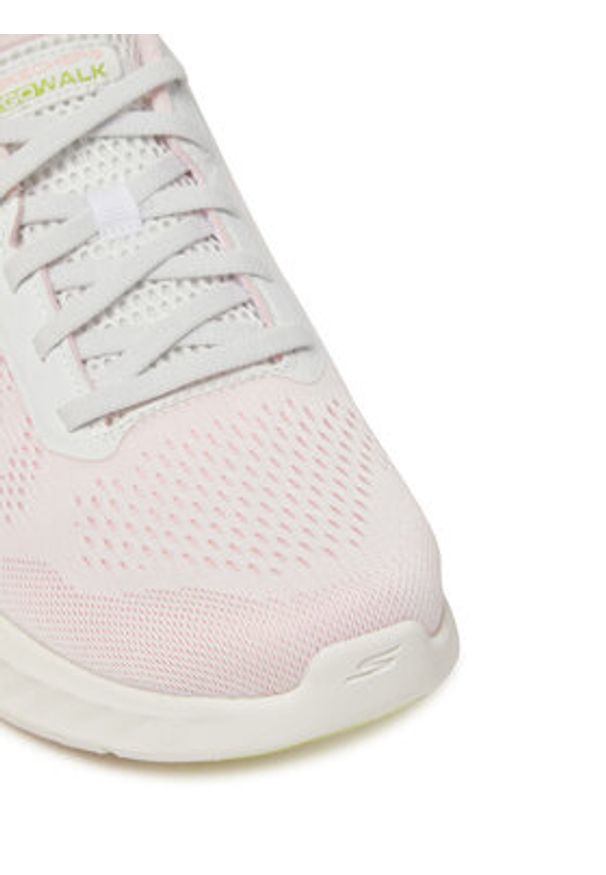 skechers - Skechers Sneakersy Go Walk Now-Khloe 125643/WPK Biały. Kolor: biały. Materiał: materiał