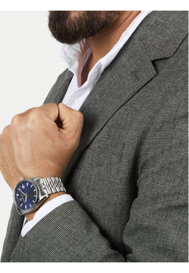 Maserati Zegarek Attrazione R8853151028 Srebrny. Kolor: srebrny