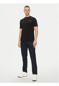 Karl Lagerfeld - KARL LAGERFELD T-Shirt 755020 552221 Czarny Regular Fit. Typ kołnierza: dekolt w karo. Kolor: czarny. Materiał: bawełna #4