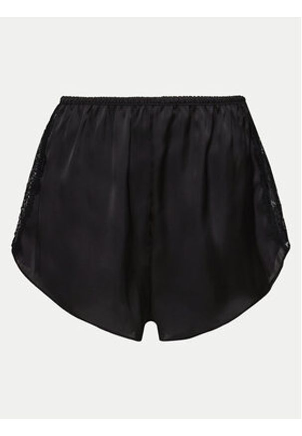 Hunkemöller Szorty piżamowe Satin 205068 Czarny Regular Fit. Kolor: czarny. Materiał: syntetyk