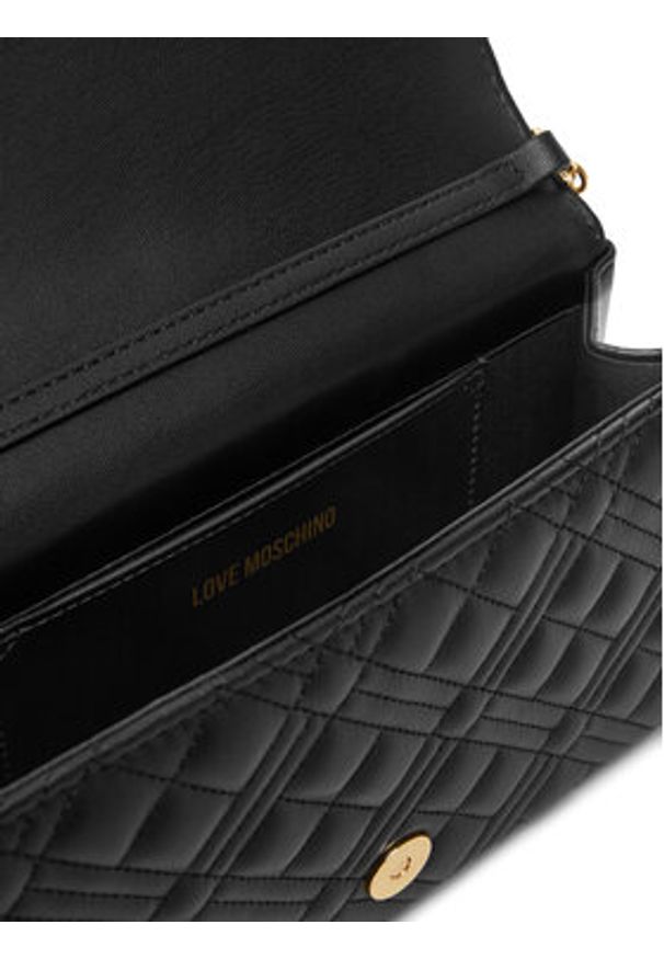 Love Moschino - LOVE MOSCHINO Torebka JC4079PP0NLA0000 Czarny. Kolor: czarny. Materiał: skórzane