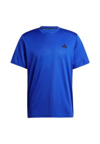 Adidas - Train Essentials Training Tee. Kolor: wielokolorowy, niebieski, czarny. Materiał: materiał