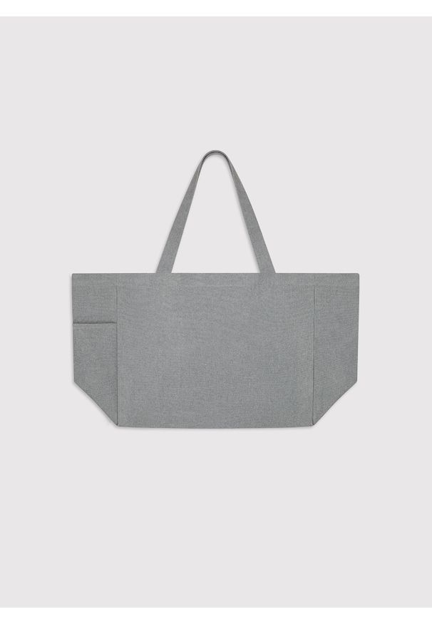 Pako Lorente - PAKO LORENTE - Szara duża torba materiałowa unisex. Kolor: szary. Materiał: materiał