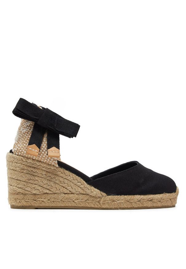 Castañer Espadryle Carina/6/001 020964 Czarny. Kolor: czarny. Materiał: materiał