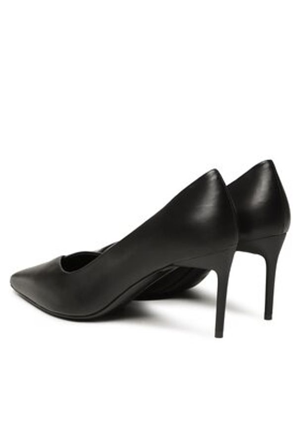 Max Mara Szpilki Phyllis 23452629376 Czarny. Kolor: czarny. Materiał: skóra. Obcas: na szpilce