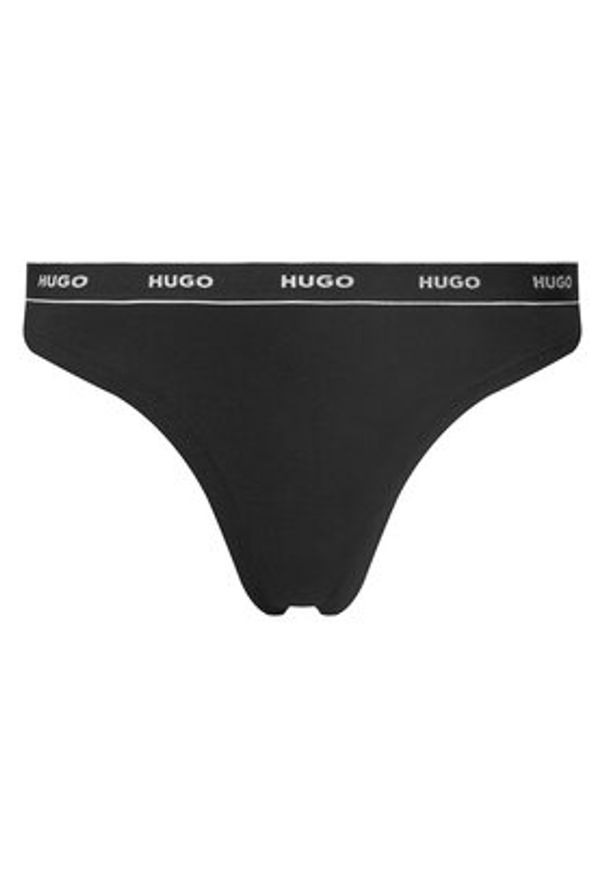 Hugo - HUGO Komplet 3 par stringów Triplet Thong Stripe 50545680 Kolorowy. Materiał: bawełna. Wzór: kolorowy