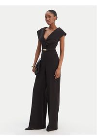 SIMONA CORSELLINI - Simona Corsellini Kombinezon P26CPTU00701 Czarny Regular Fit. Kolor: czarny. Materiał: syntetyk #1