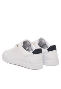 TOMMY HILFIGER - Tommy Hilfiger Sneakersy Th Chic Sneaker FW0FW09105 Biały. Kolor: biały. Materiał: skóra #5