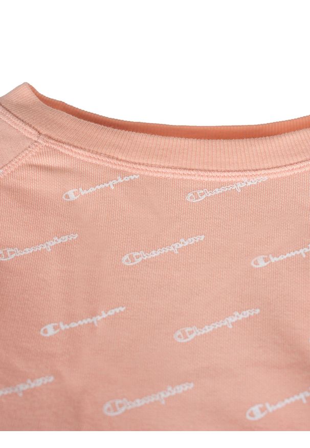 Champion Bluza C-Neck | 111277 | Kobieta | Różowy. Kolor: różowy. Materiał: bawełna, poliester. Długość: krótkie. Wzór: nadruk