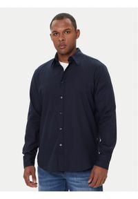 BOSS Koszula Relegant 50548959 Granatowy Regular Fit. Kolor: niebieski. Materiał: bawełna