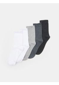 Sinsay - Skarpetki basic 5 pack - szary. Kolor: szary