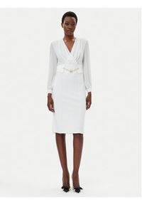 Rinascimento Sukienka koktajlowa CFC0123289003 Biały Regular Fit. Kolor: biały. Materiał: syntetyk. Styl: wizytowy #2