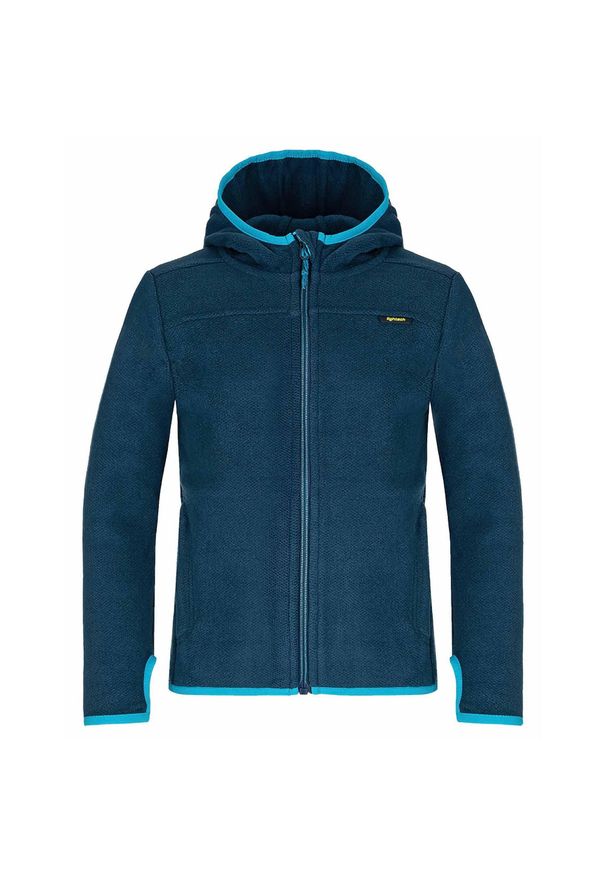 GLOMEX - Loap Qwaro Dziecięcy Polar z Kapturem Rozmiar 116. Typ kołnierza: kaptur. Kolor: niebieski, wielokolorowy. Materiał: polar