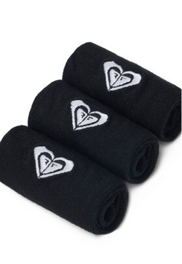 Roxy Skarpety AS_ROXY_06Z_SS25 (3-PACK) Czarny. Kolor: czarny. Materiał: materiał, bawełna