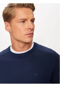 Bugatti Sweter 7400 65520B Granatowy Regular Fit. Kolor: niebieski. Materiał: bawełna #5