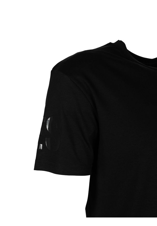 Les Hommes T-shirt | LF224300-0700-9000 | Grafic Print | Mężczyzna | Czarny. Okazja: na co dzień. Kolor: czarny. Materiał: bawełna. Wzór: nadruk. Styl: casual