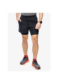 Spodenki do biegania męskie Under Armour Launch 5 inch 2-in-1 Short. Kolor: czarny