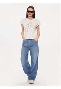 Vero Moda T-Shirt 10298088 Biały Box Fit. Kolor: biały. Materiał: bawełna #3
