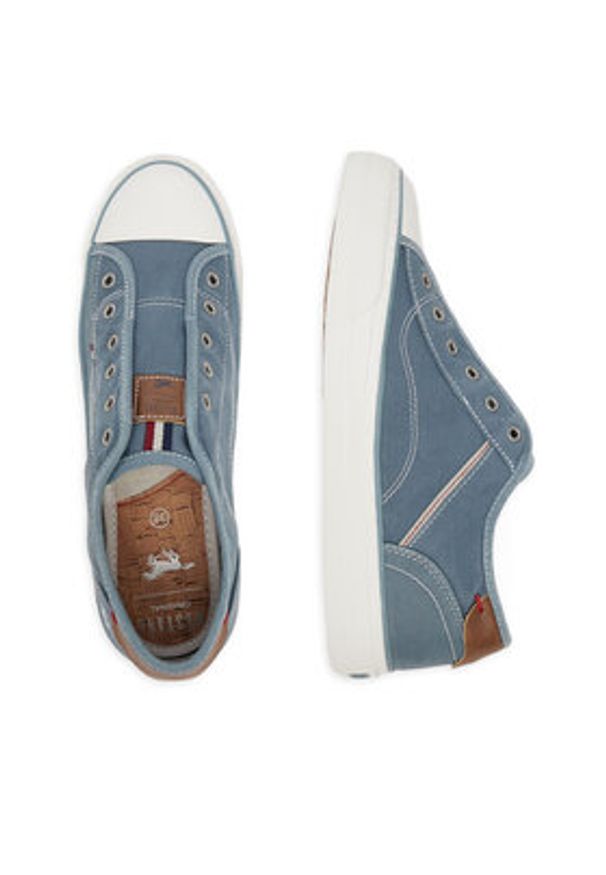 Mustang Trampki 1272-402 Niebieski. Kolor: niebieski. Materiał: materiał