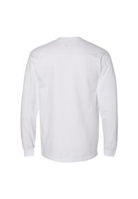 GILDAN - Koszulka Z Długim Rękawem Dla Dorosłych Unisex Hammer. Kolor: biały. Długość rękawa: długi rękaw. Długość: długie. Sport: turystyka piesza