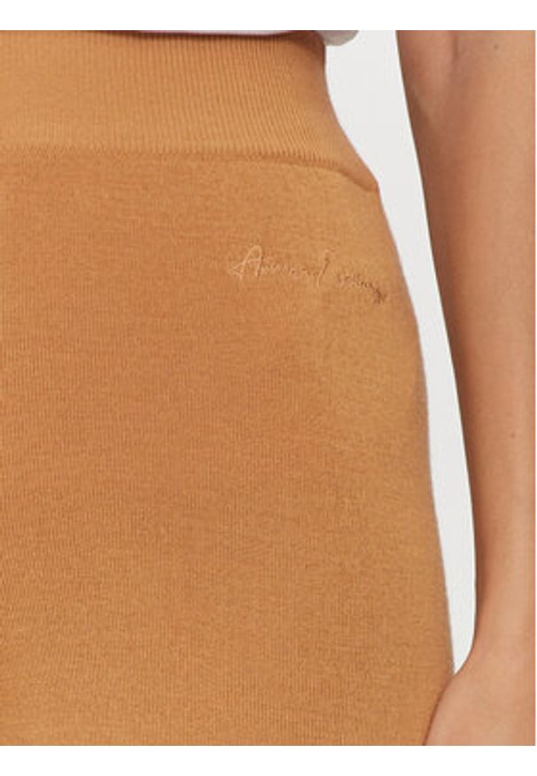 Armani Exchange Spodnie dzianinowe 6DYP1J YME3Z 1788 Pomarańczowy Regular Fit. Kolor: pomarańczowy. Materiał: syntetyk