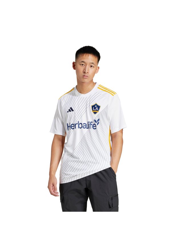Adidas - Koszulka domowa LA Galaxy 2025/26. Kolor: biały. Sport: piłka nożna