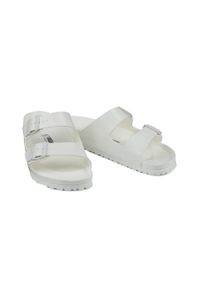 Klapki męskie Birkenstock Arizona Eva. Zapięcie: bez zapięcia. Kolor: czarny, biały, wielokolorowy. Materiał: syntetyk, materiał. Szerokość cholewki: normalna. Styl: sportowy. Sport: fitness, pływanie #2