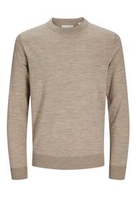 Jack & Jones - Jack&Jones Sweter Merino 12216817 Szary Regular Fit. Kolor: szary. Materiał: wełna #5