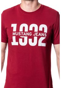 Mustang - MUSTANG T SHIRT Alex C Print RHUBARB 1007850 7194. Wzór: nadruk