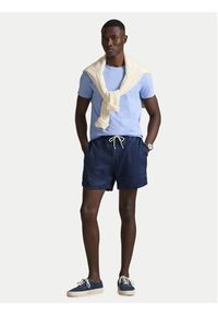 Polo Ralph Lauren T-Shirt 710671438020 Niebieski Slim Fit. Typ kołnierza: polo. Kolor: niebieski. Materiał: bawełna #5