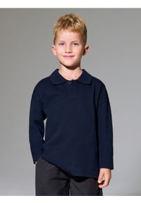 Sinsay - Bluza polo - granatowy. Typ kołnierza: polo. Kolor: niebieski