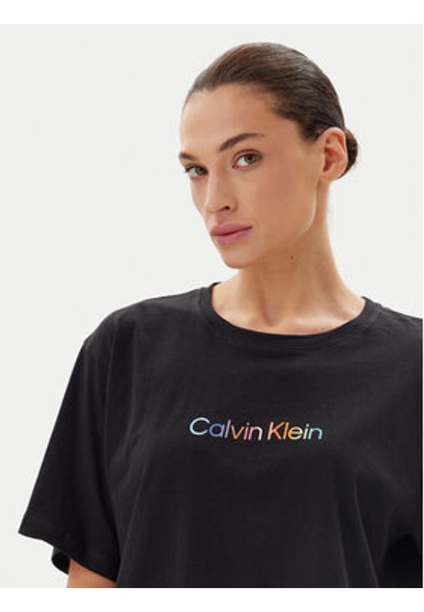 Calvin Klein Underwear T-Shirt LV00QS7470 Czarny Boxy Fit. Kolor: czarny. Materiał: bawełna