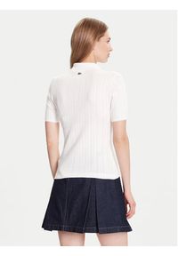 Lacoste Polo DF5296 Écru Slim Fit. Typ kołnierza: polo. Materiał: bawełna