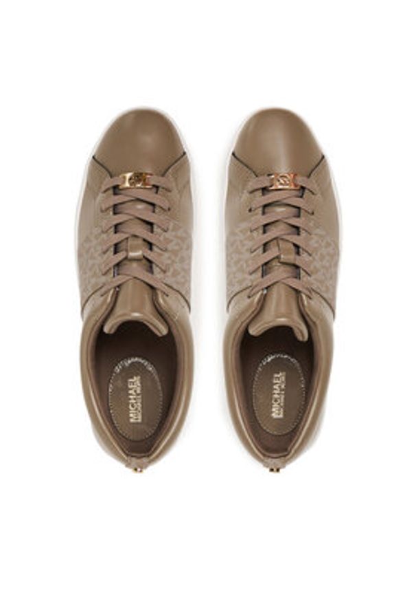 MICHAEL Michael Kors Sneakersy Keaton 43S5KTFS1L Beżowy. Kolor: beżowy. Materiał: skóra