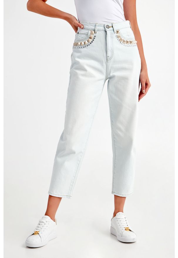 Pinko - JEANSY MADDIE PINKO. Wzór: aplikacja