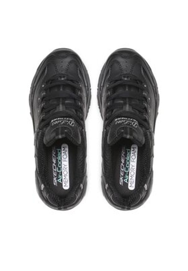 skechers - Skechers Sneakersy Fresh Start 11931/BBK Czarny. Kolor: czarny. Materiał: skóra