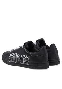 Versace Jeans Couture Sneakersy 78YA3SKC Czarny. Kolor: czarny. Materiał: skóra #5