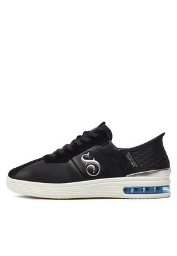 skechers - Skechers Sneakersy Doggy Air 251027/BLK Czarny. Kolor: czarny. Materiał: skóra