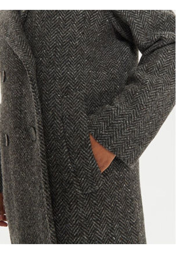 Weekend Max Mara Płaszcz wełniany Corinto 2425016042 Szary Regular Fit. Kolor: szary. Materiał: wełna