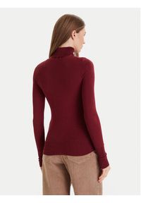 only - ONLY Golf Venice 15183772 Bordowy Regular Fit. Typ kołnierza: golf. Kolor: czerwony. Materiał: wiskoza #5