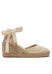 Castañer Espadryle Carina/6/001 020964 Biały. Kolor: biały. Materiał: materiał #1