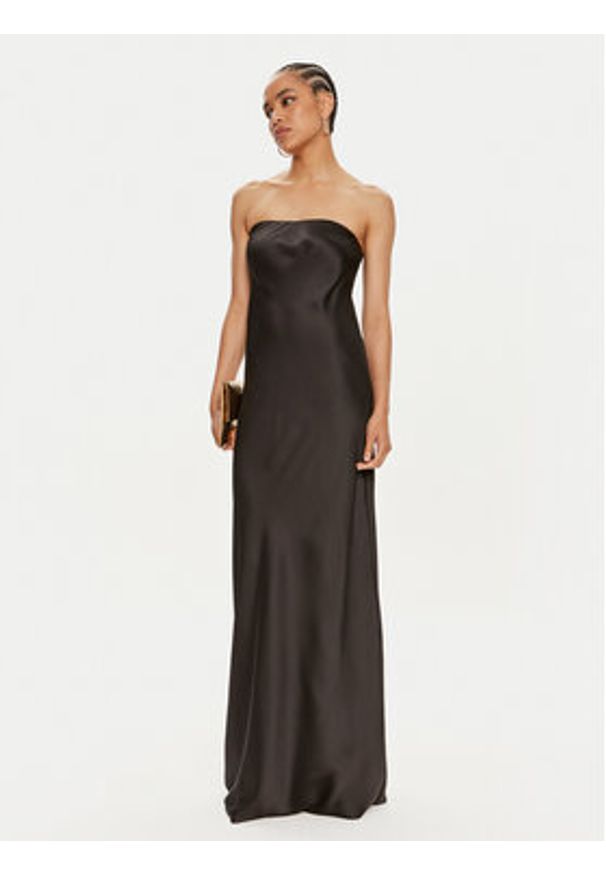 NORMA KAMALI Sukienka wieczorowa ST1243CBC95001 Czarny Relaxed Fit. Kolor: czarny. Materiał: syntetyk. Styl: wizytowy