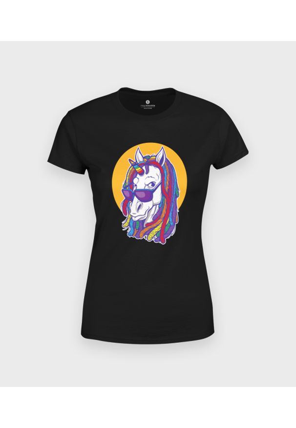 MegaKoszulki - Koszulka damska Rainbow Unicorn. Materiał: bawełna