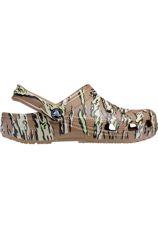 klapki Crocs Classic Printed Camo moro. Kolor: wielokolorowy. Wzór: moro